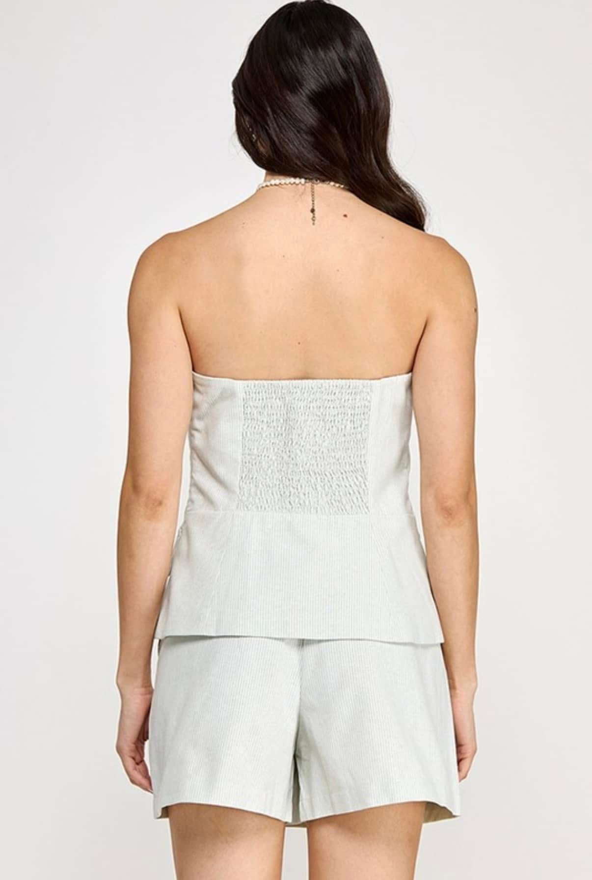 Off Shoulder Sage Set