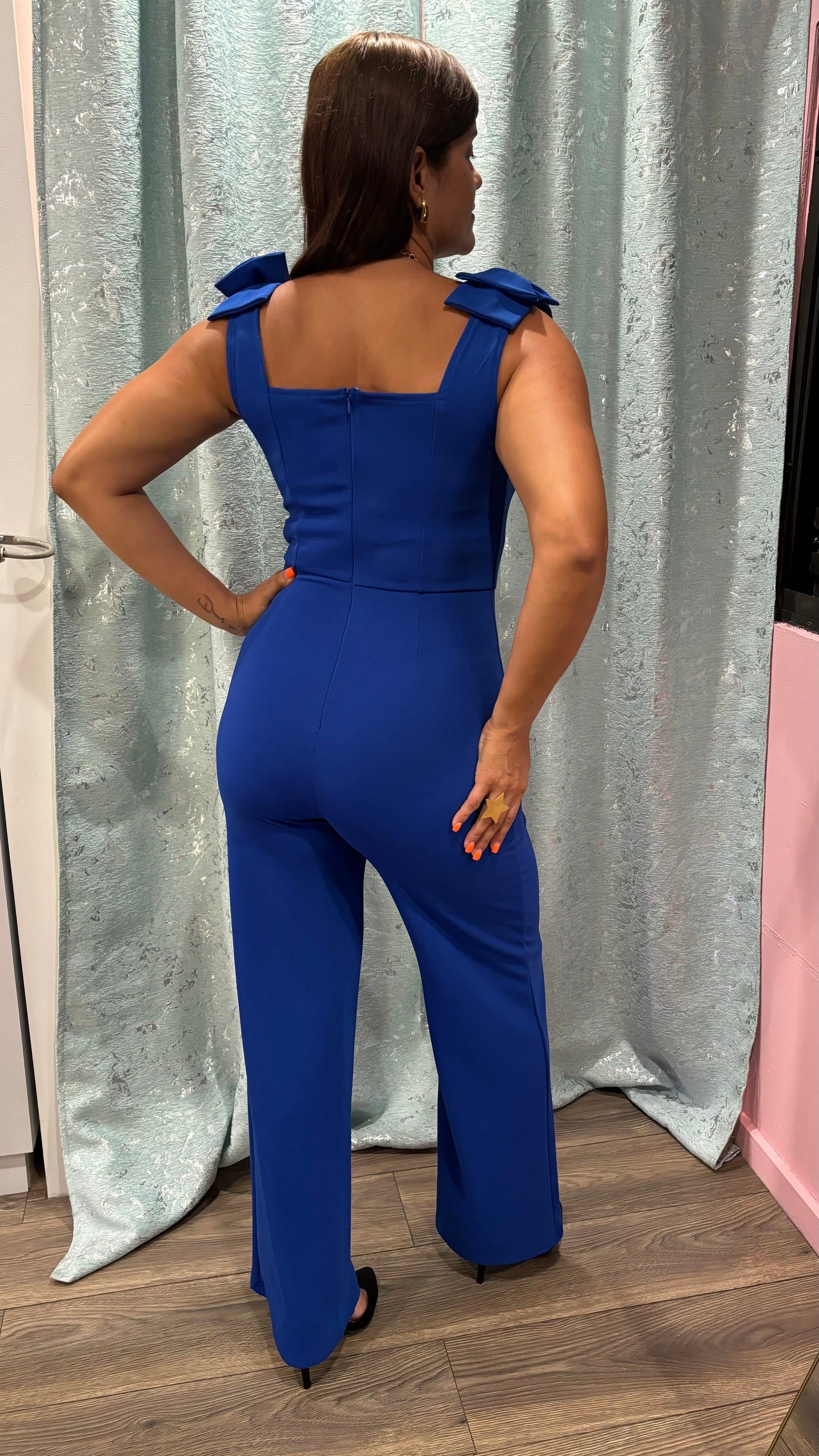 Ribbon Knit Jumpsuit