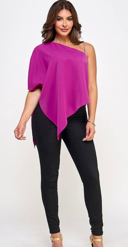 Orquid One Shoulder Blouse