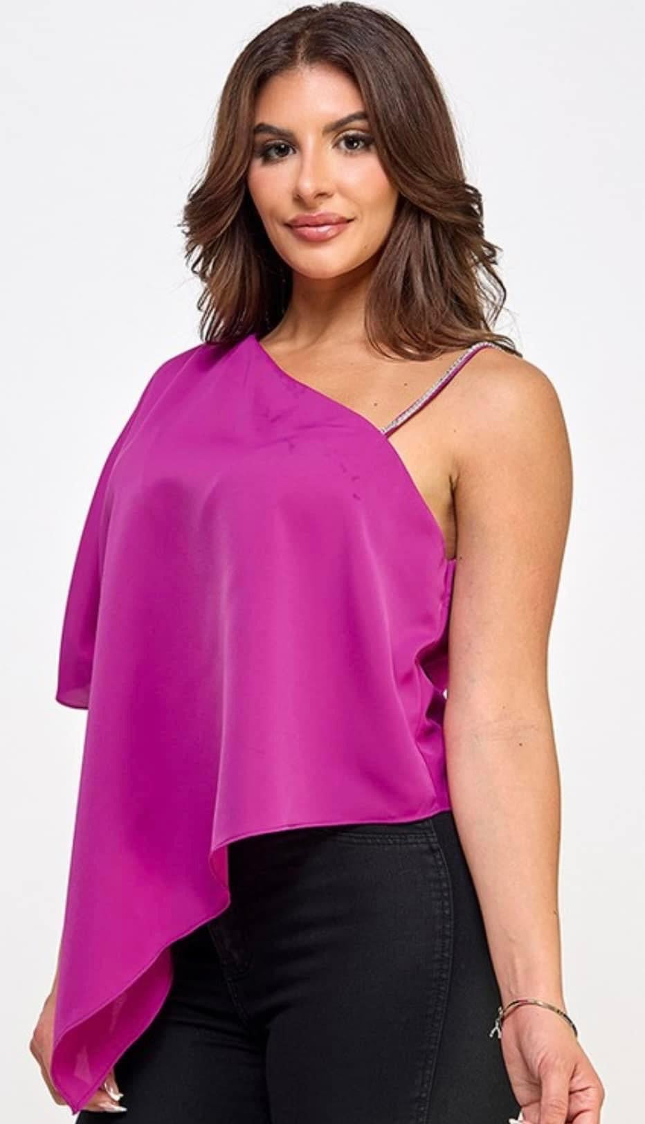 Orquid One Shoulder Blouse