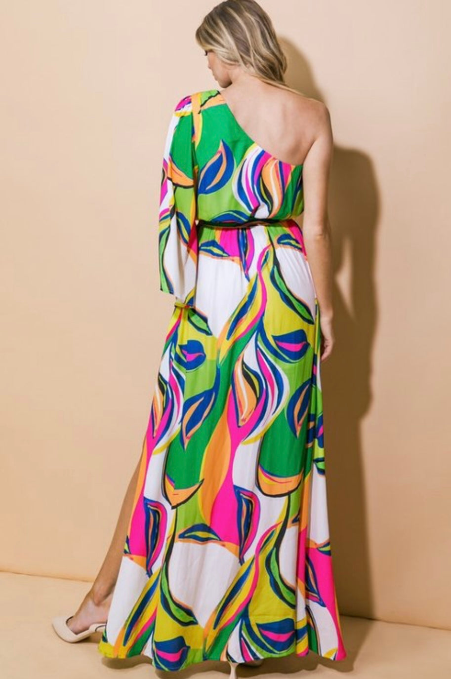 Printed Woven Maxi Dress